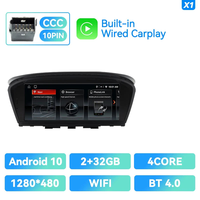 XONRICH 6GB 128GB Android 12 BMW Car Radio / BMW 5Series Multimedia Carplay