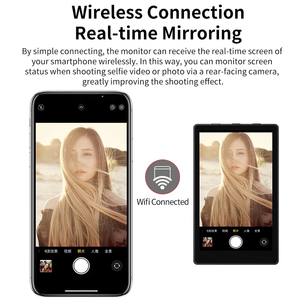 "Kingma Smartphone Monitor: Transform Your Rear Camera into a Selfie Vlog & Live Stream Tool for TikTok - Compatible with Android & iOS!"
