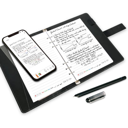 Digital Pen Smart Pen Notebook Writing Set Bluetooth Wireless Connection APP Support Notes Taking Recording Storing for Students