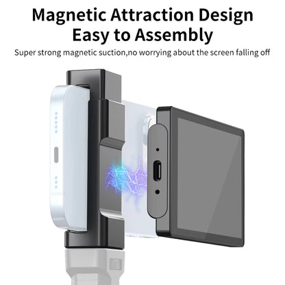 "Kingma Smartphone Monitor: Transform Your Rear Camera into a Selfie Vlog & Live Stream Tool for TikTok - Compatible with Android & iOS!"