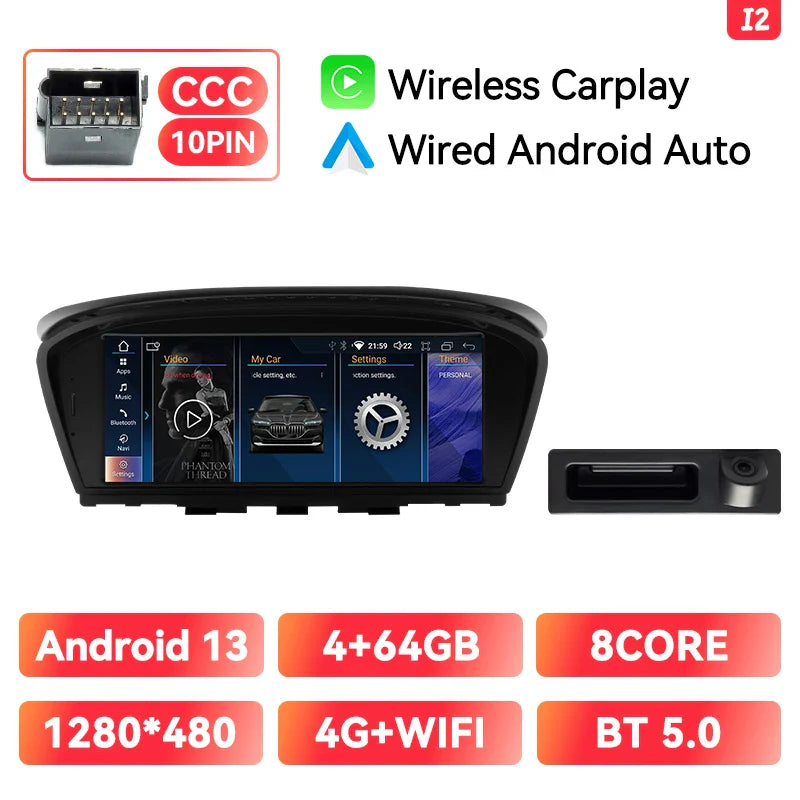 XONRICH 6GB 128GB Android 12 BMW Car Radio / BMW 5Series Multimedia Carplay