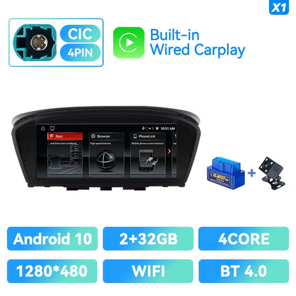 XONRICH 6GB 128GB Android 12 BMW Car Radio / BMW 5Series Multimedia Carplay